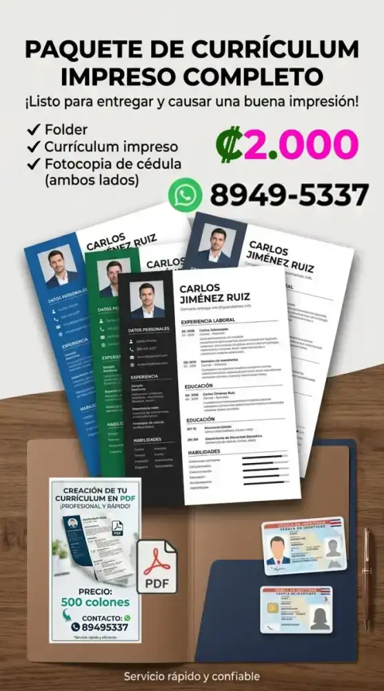 👔 Creación de Currículos