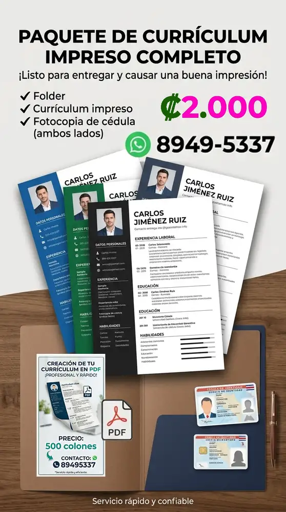 👔 Creación de Currículos