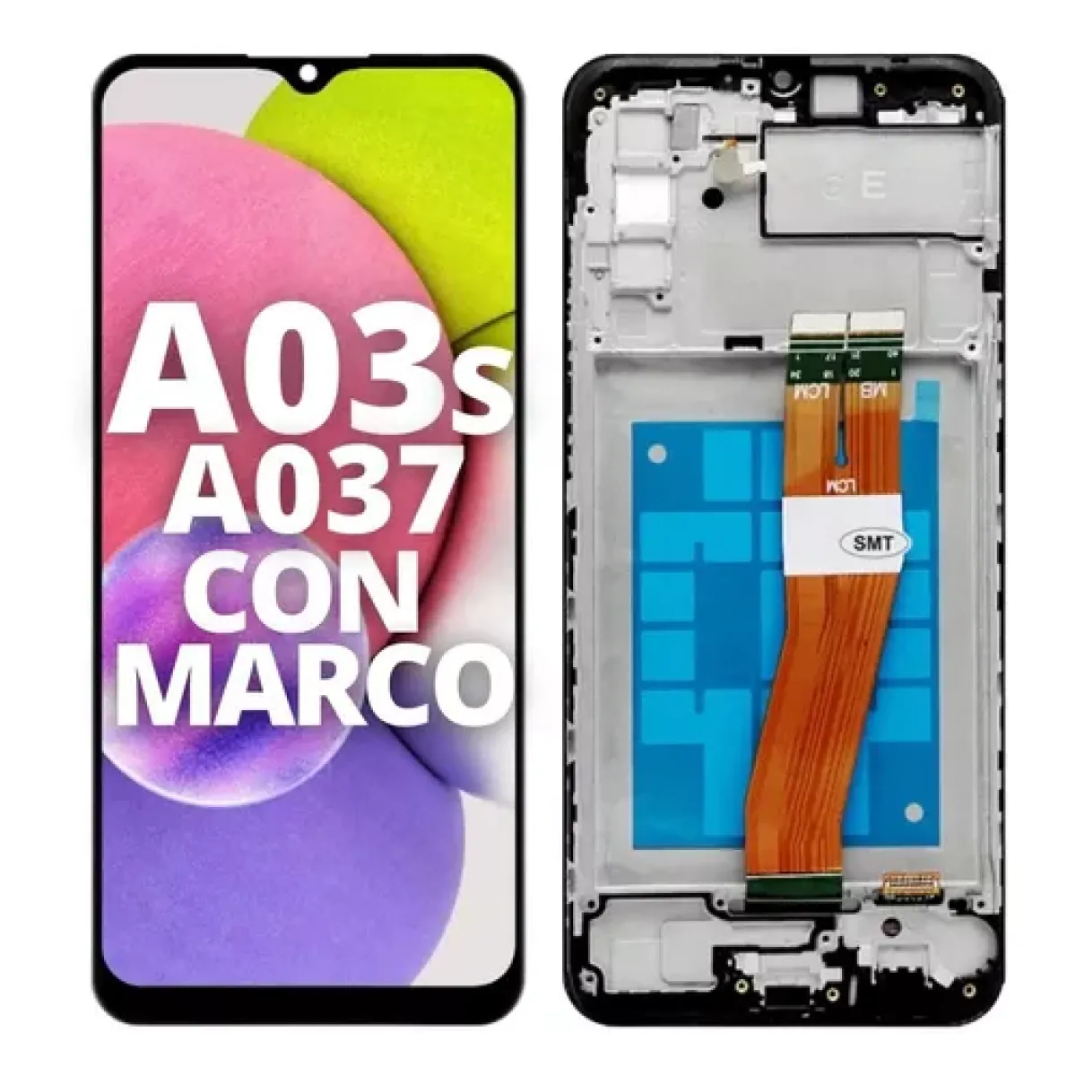 LCD SAMSUNG A03S CON MARCO
